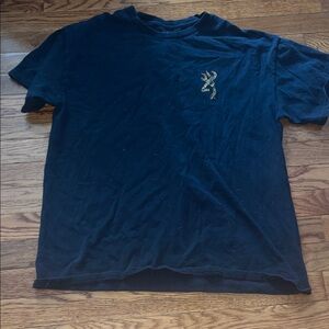 Browning Black Tee with Camo Deer